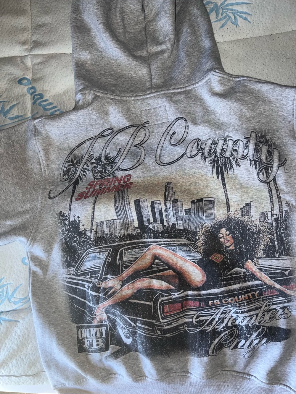 FB County Graphic Designed 13OZ Heavyweight Zipper Hoodie